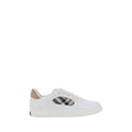 Burberry Weiße Low-Top-Sneaker aus Kalbsleder Bos Taurus