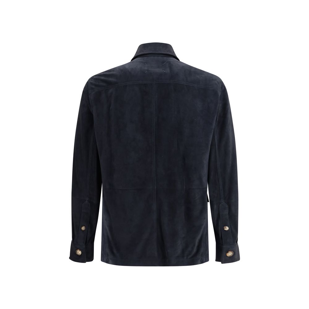 Brunello Cucinelli Wildleder-Hemdjacke