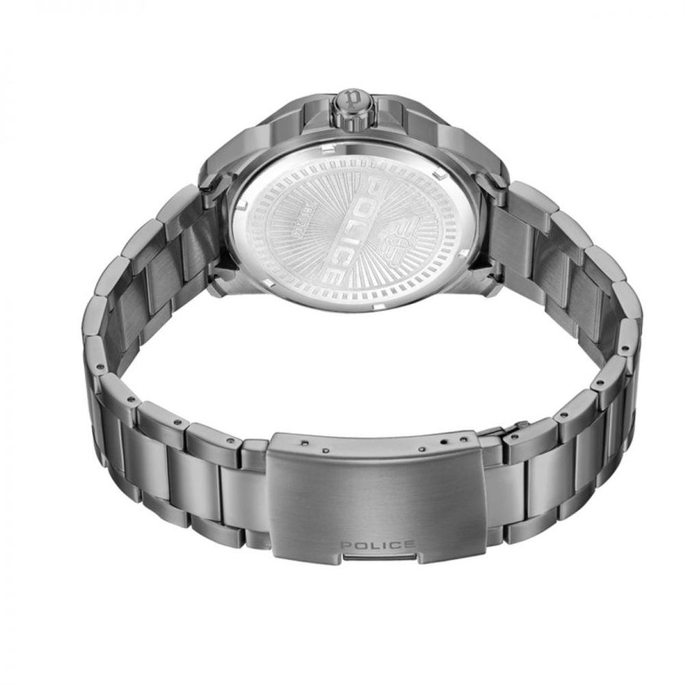 Police Elegante Edelstahl-Armbanduhr in Grau