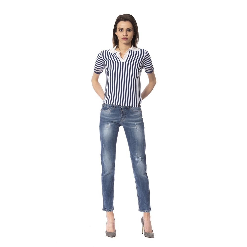 Frankie Morello Jeans aus blauem Denim