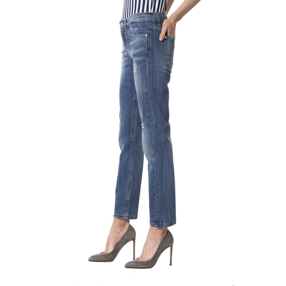 Frankie Morello Jeans aus blauem Denim