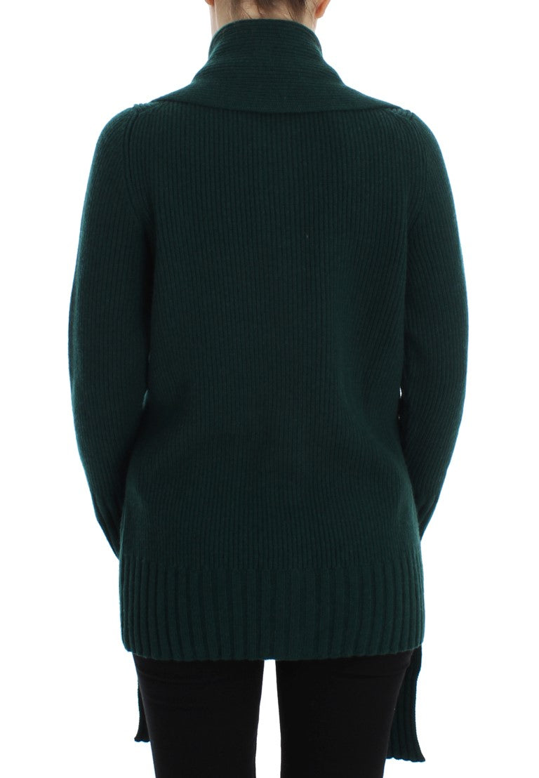Dolce & Gabbana Green Cashmere Knit Cardigan