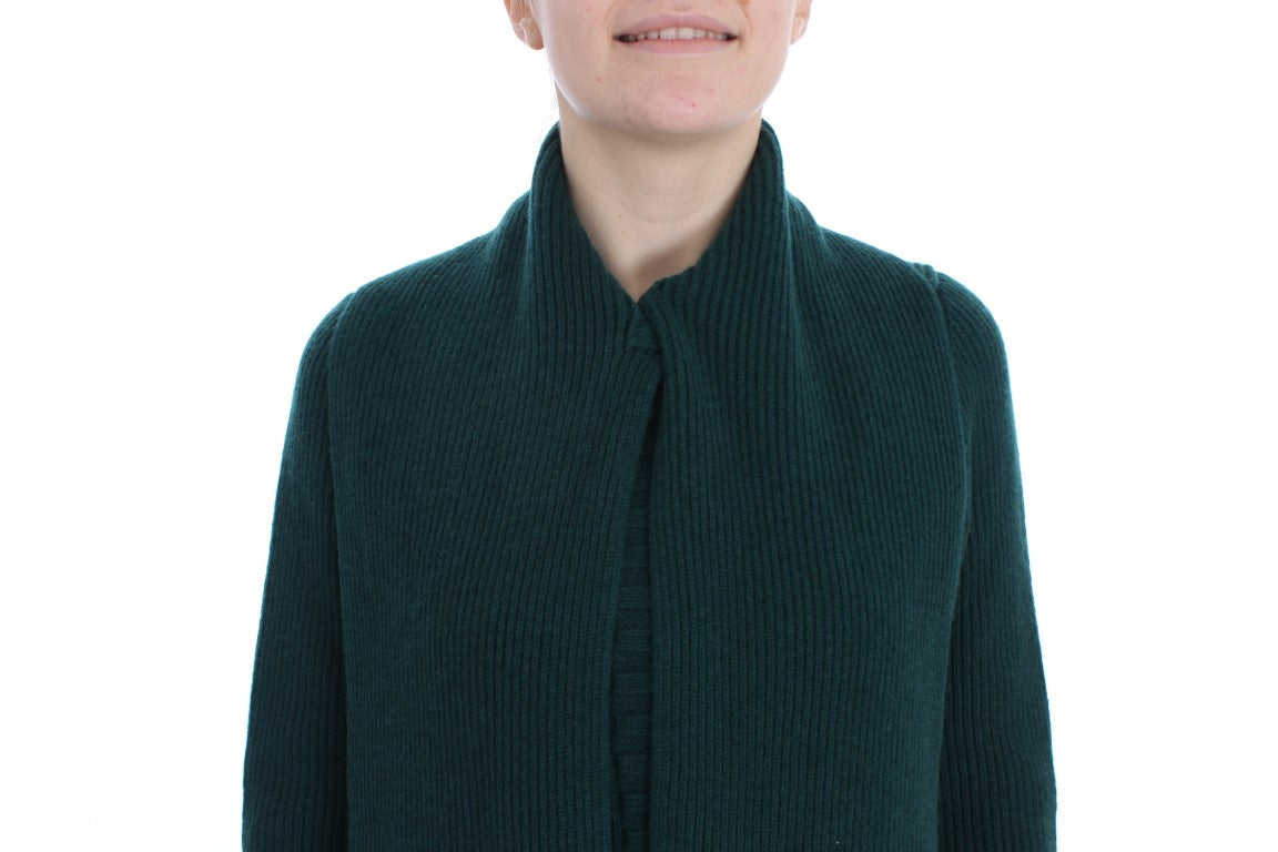 Dolce & Gabbana Green Cashmere Knit Cardigan