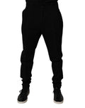 Dolce & Gabbana Schwarze Baumwoll-Stretch-Skinny-Hose