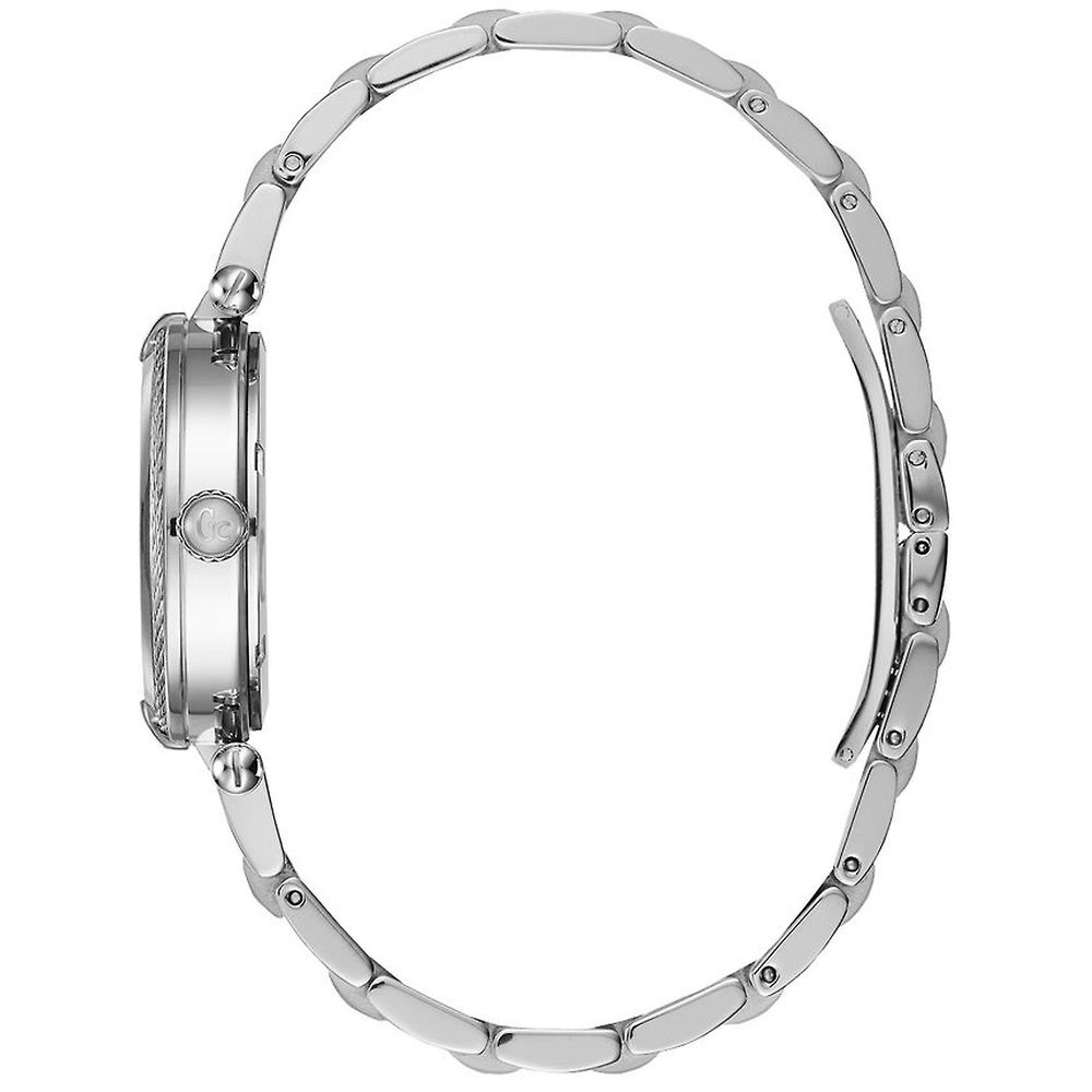 GC Silberne Edelstahl-Dress-Watch