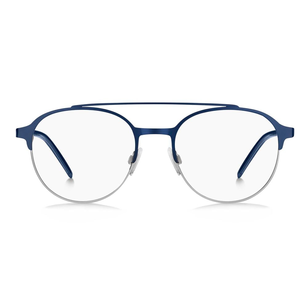 Hugo Boss Blue Metal Eyeglasses Frames