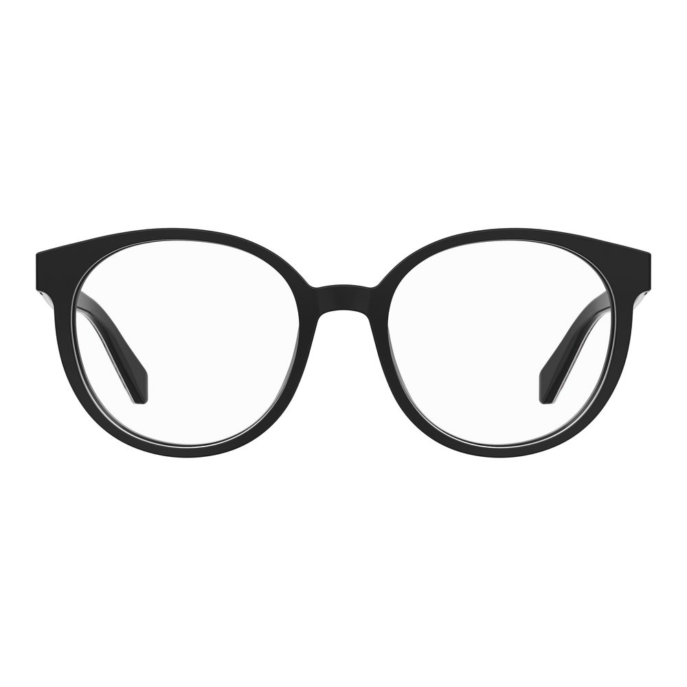 Love Moschino Schwarze Acetat-Brillengestelle