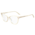 Moschino Cremefarbene Acetat-Brille (Gestelle)