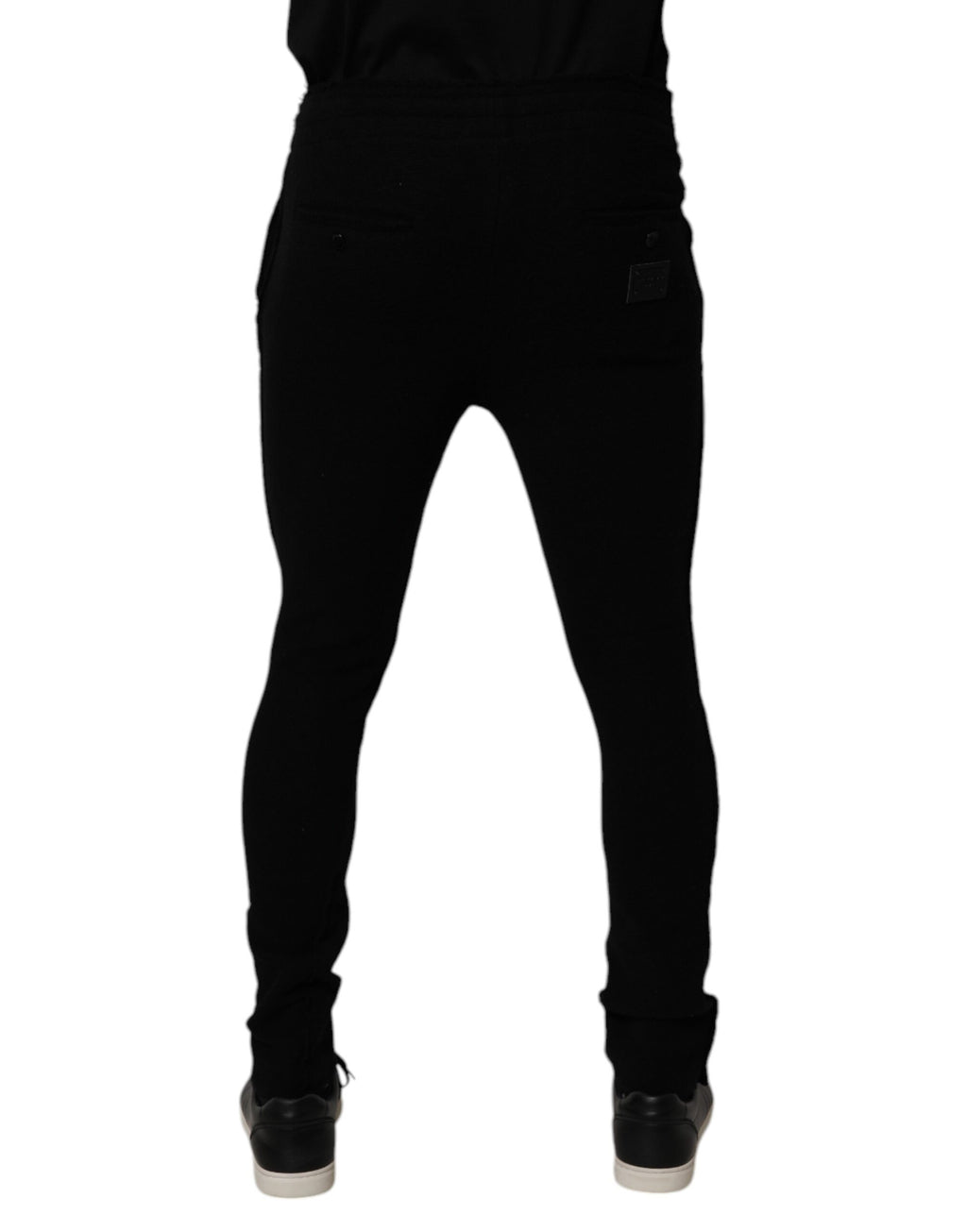 Dolce & Gabbana Schwarzer Kaschmir-Jogger Herren-Sweatpants Hose
