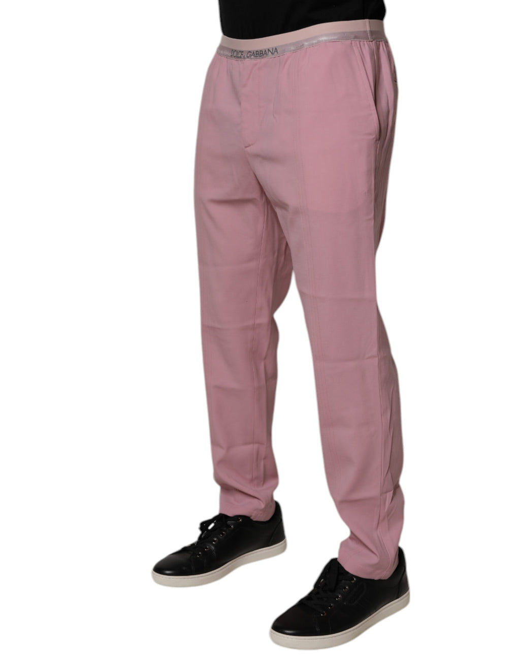 Dolce & Gabbana Pinke Baumwoll-Stretch-Chino-Hose