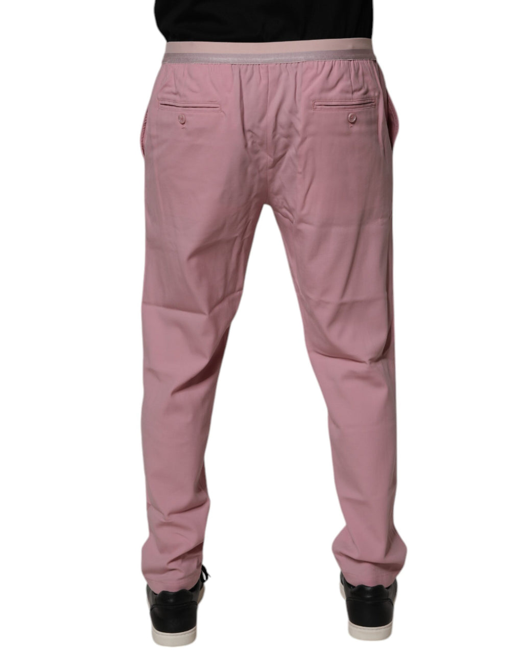 Dolce & Gabbana Pinke Baumwoll-Stretch-Chino-Hose
