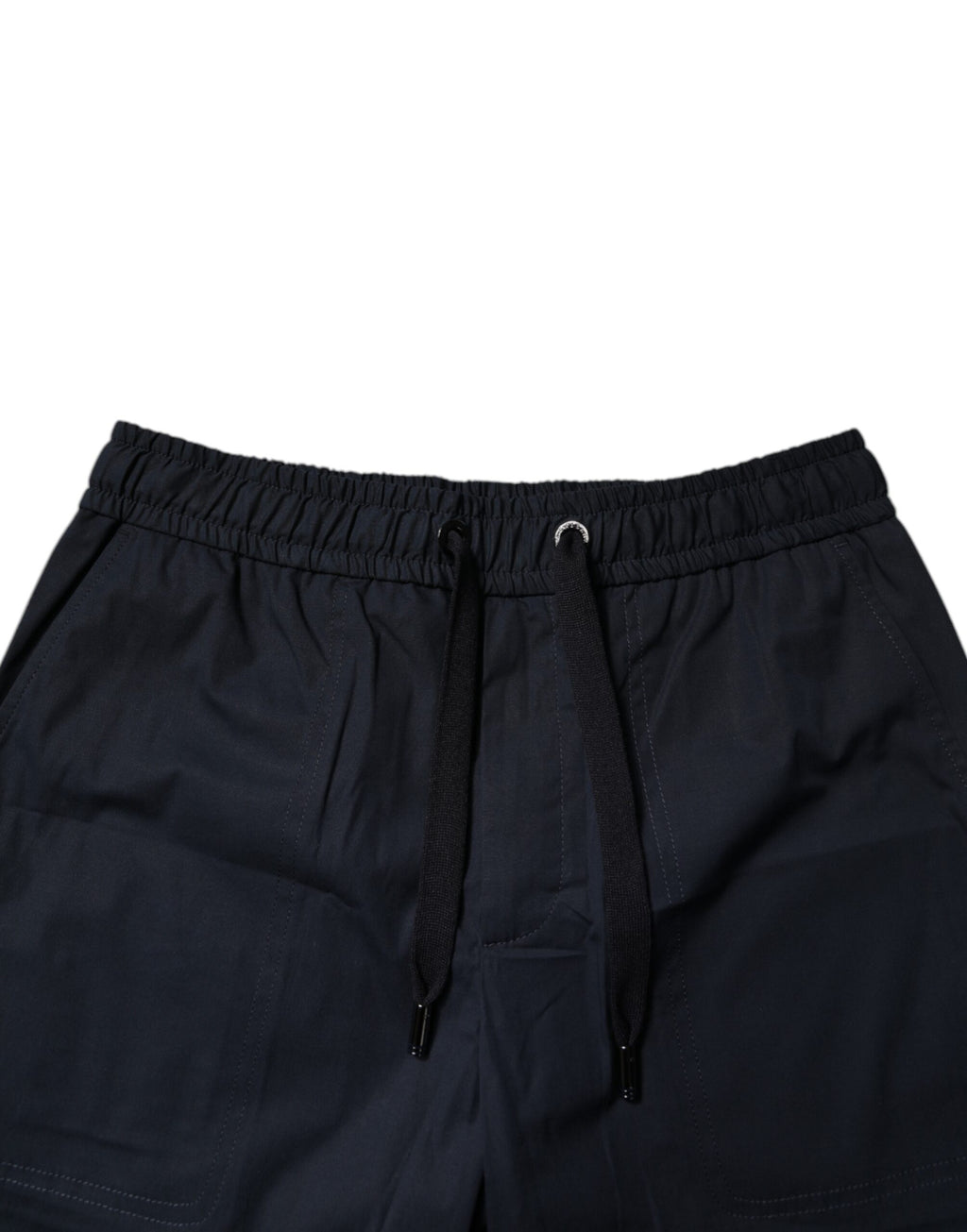 Dolce & Gabbana Dark Blue Cotton Bermuda Sweatshorts