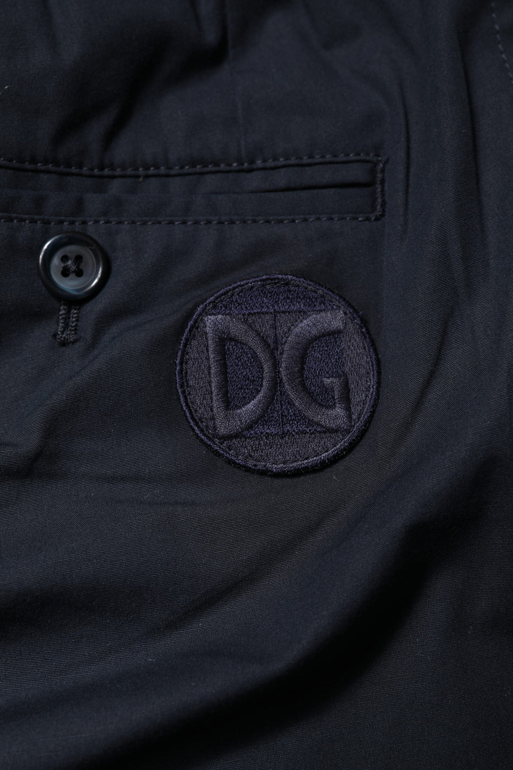 Dolce & Gabbana Dark Blue Cotton Bermuda Sweatshorts