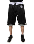Dolce & Gabbana Black White Men's Bermuda Sweatshorts Shorts