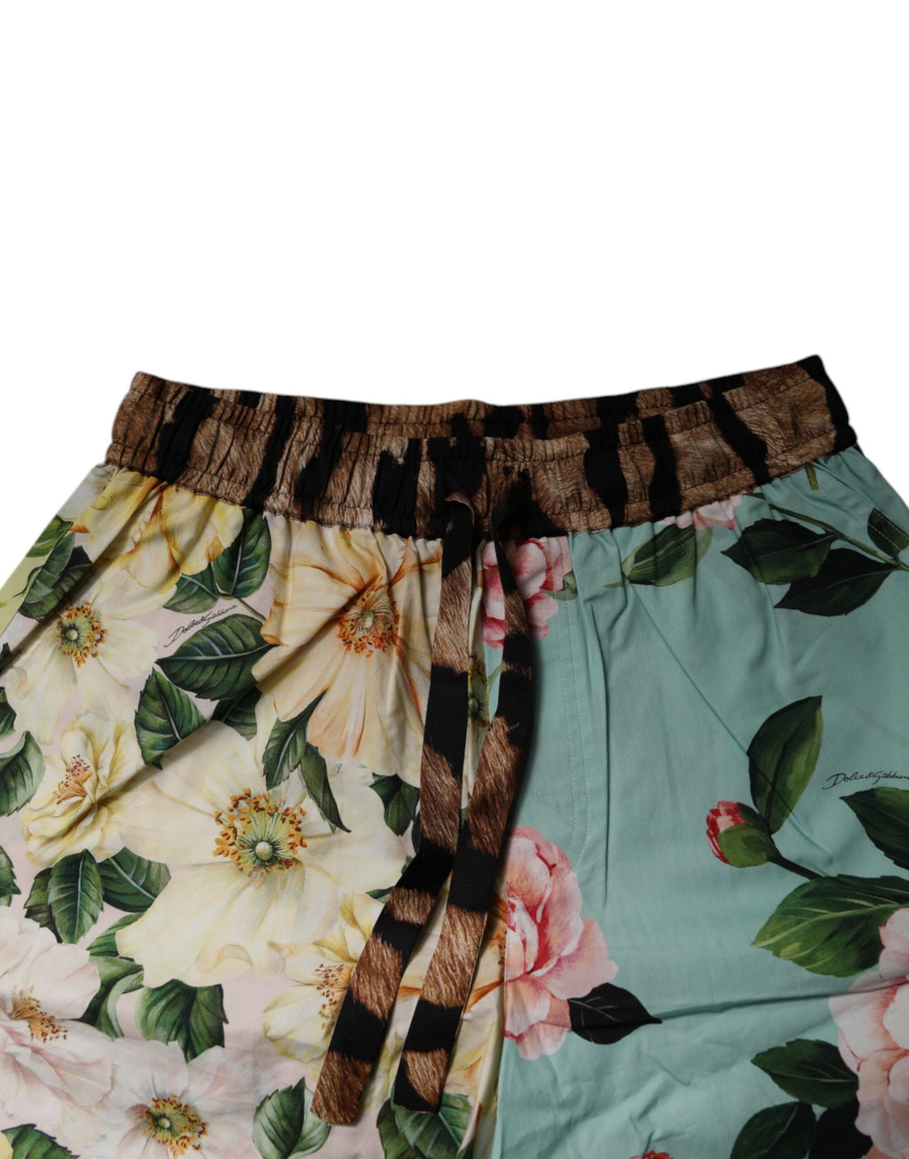 Dolce & Gabbana Men's Multicolor Floral Print Bermuda Shorts