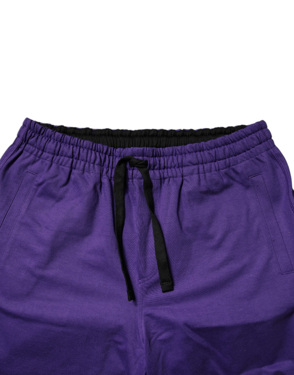 Dolce & Gabbana Purple Cotton Men's Bermuda Sweatshorts Shorts