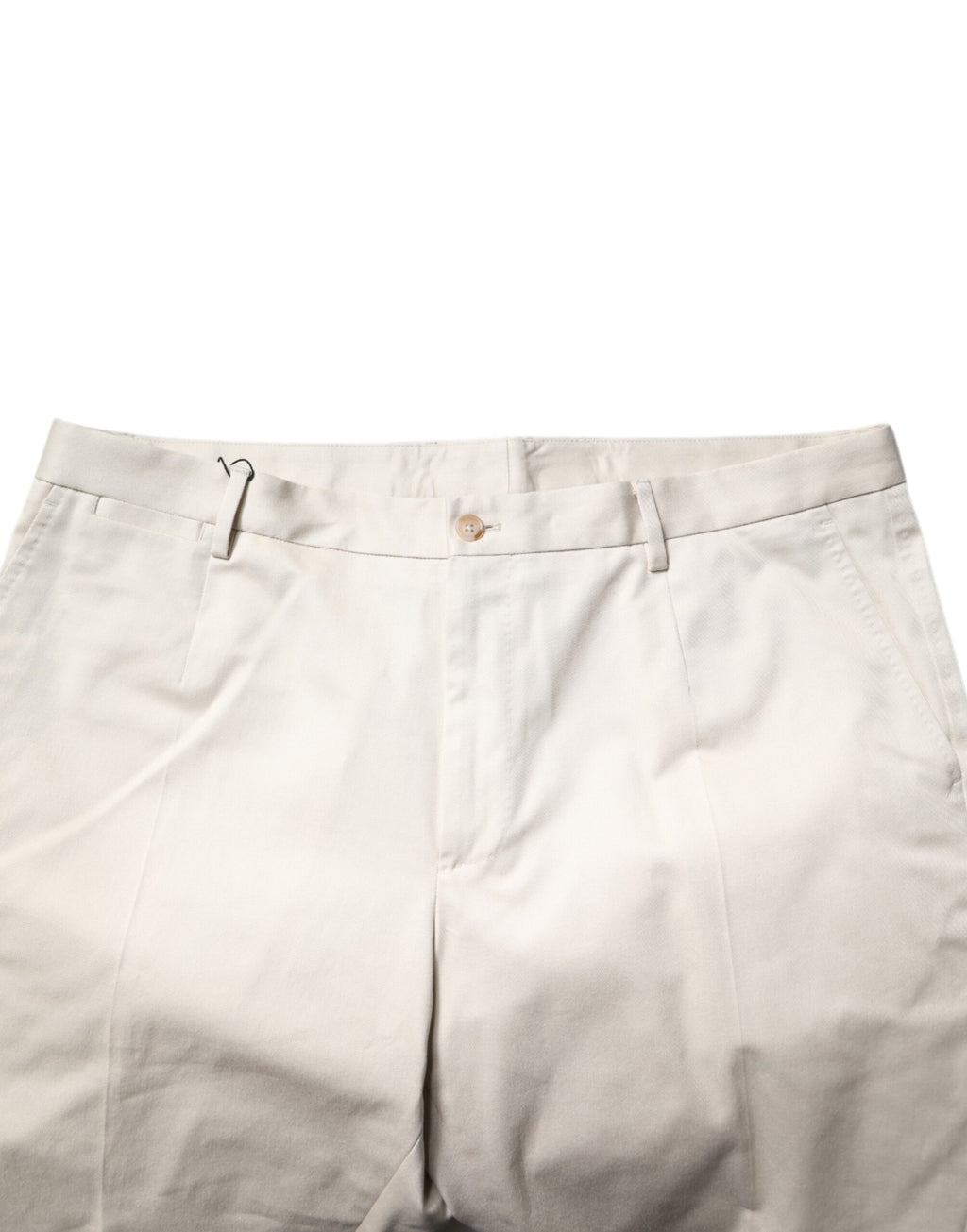 Dolce & Gabbana Beige Mid-Rise Cotton Bermuda Shorts
