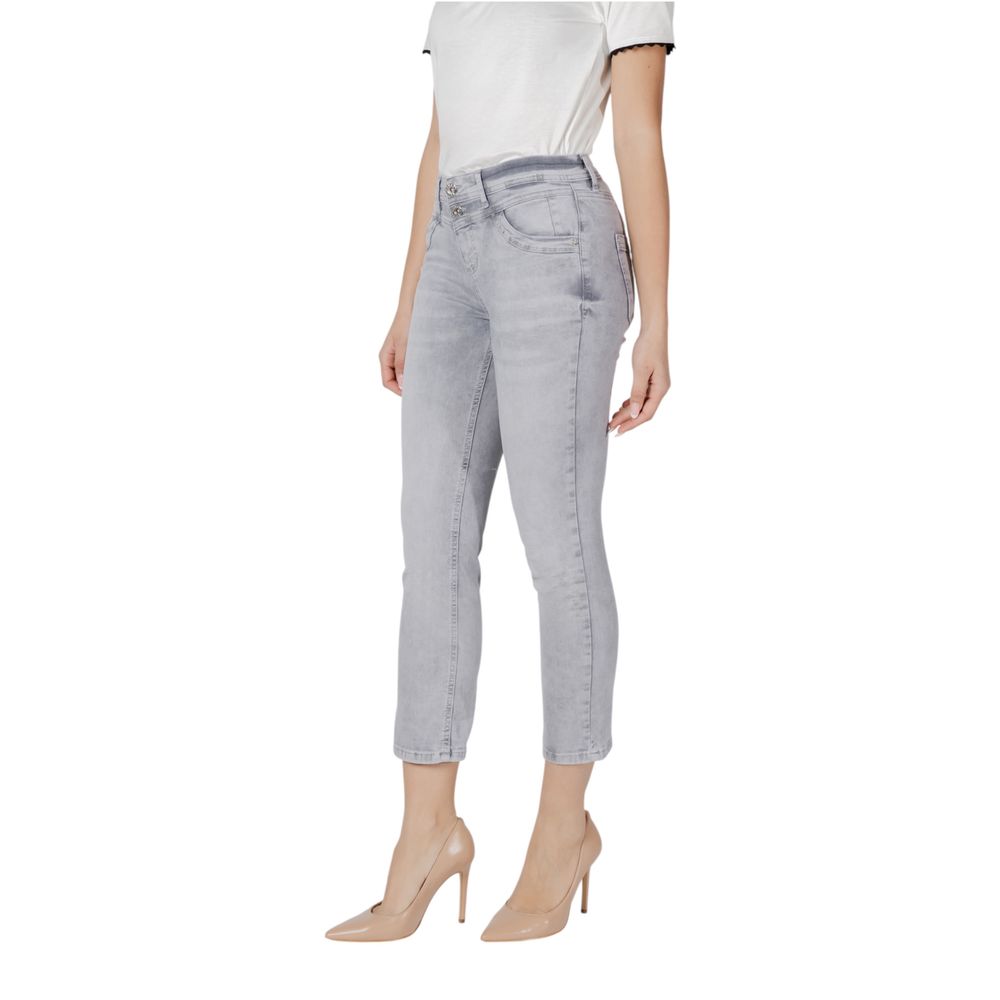 Street One Graue Slim Fit Jeans aus Baumwolle