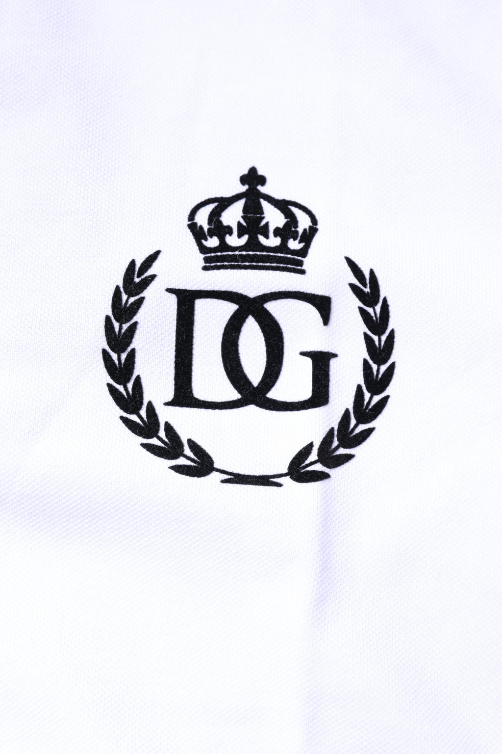 Dolce & Gabbana Men's White Cotton Collar Polo T-Shirt