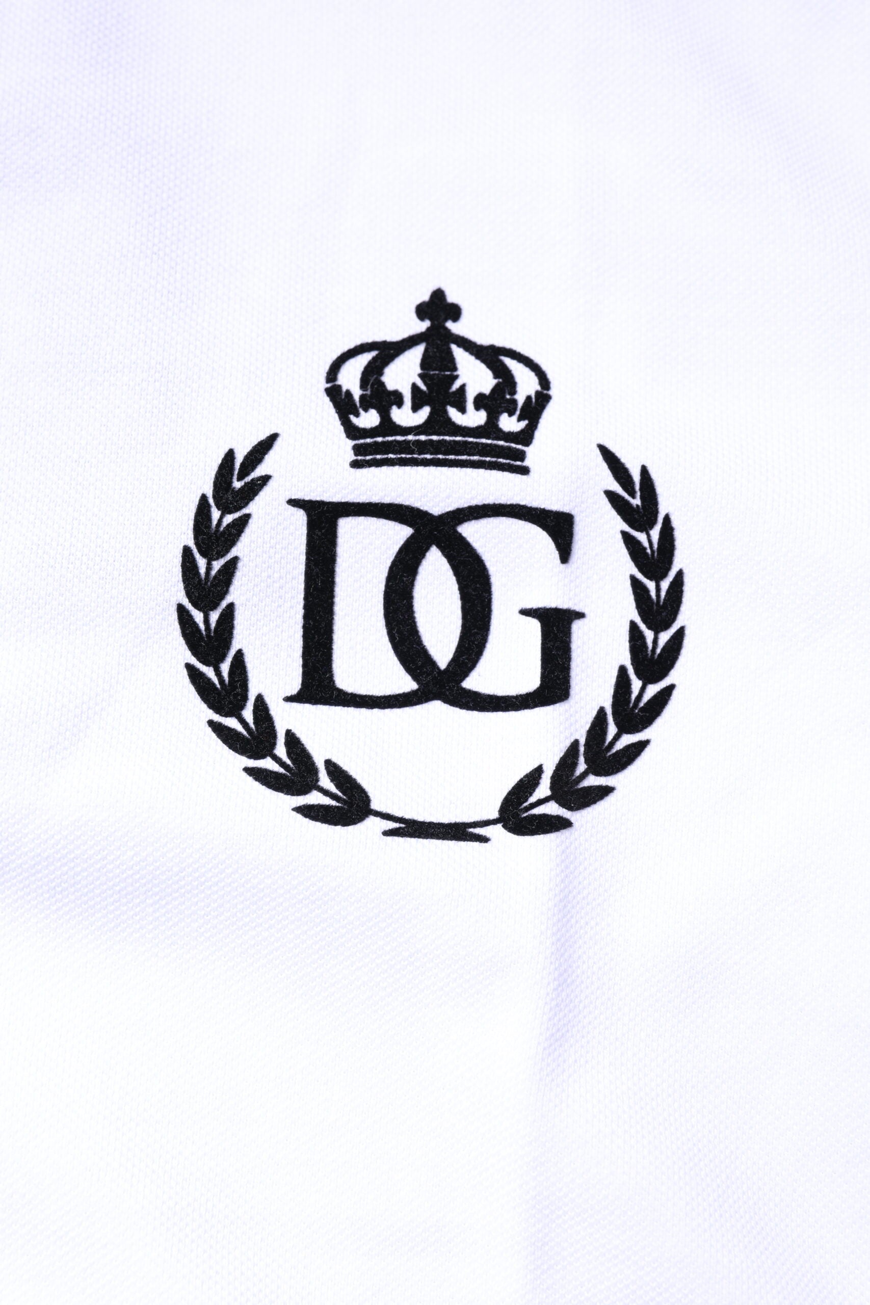 Dolce & Gabbana Men's White Cotton Collar Polo T-Shirt