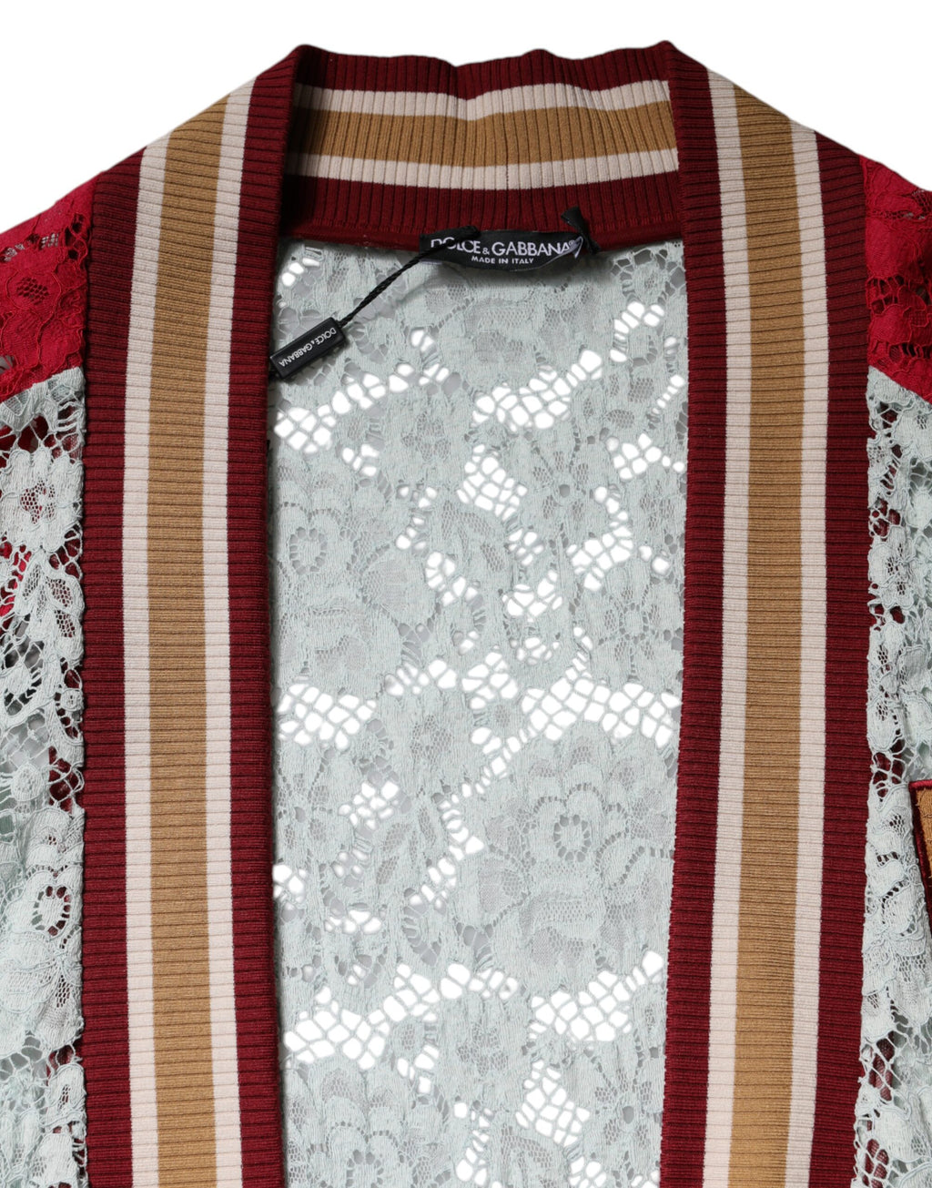 Dolce & Gabbana Multicolor Floral Lace Knit Cardigan
