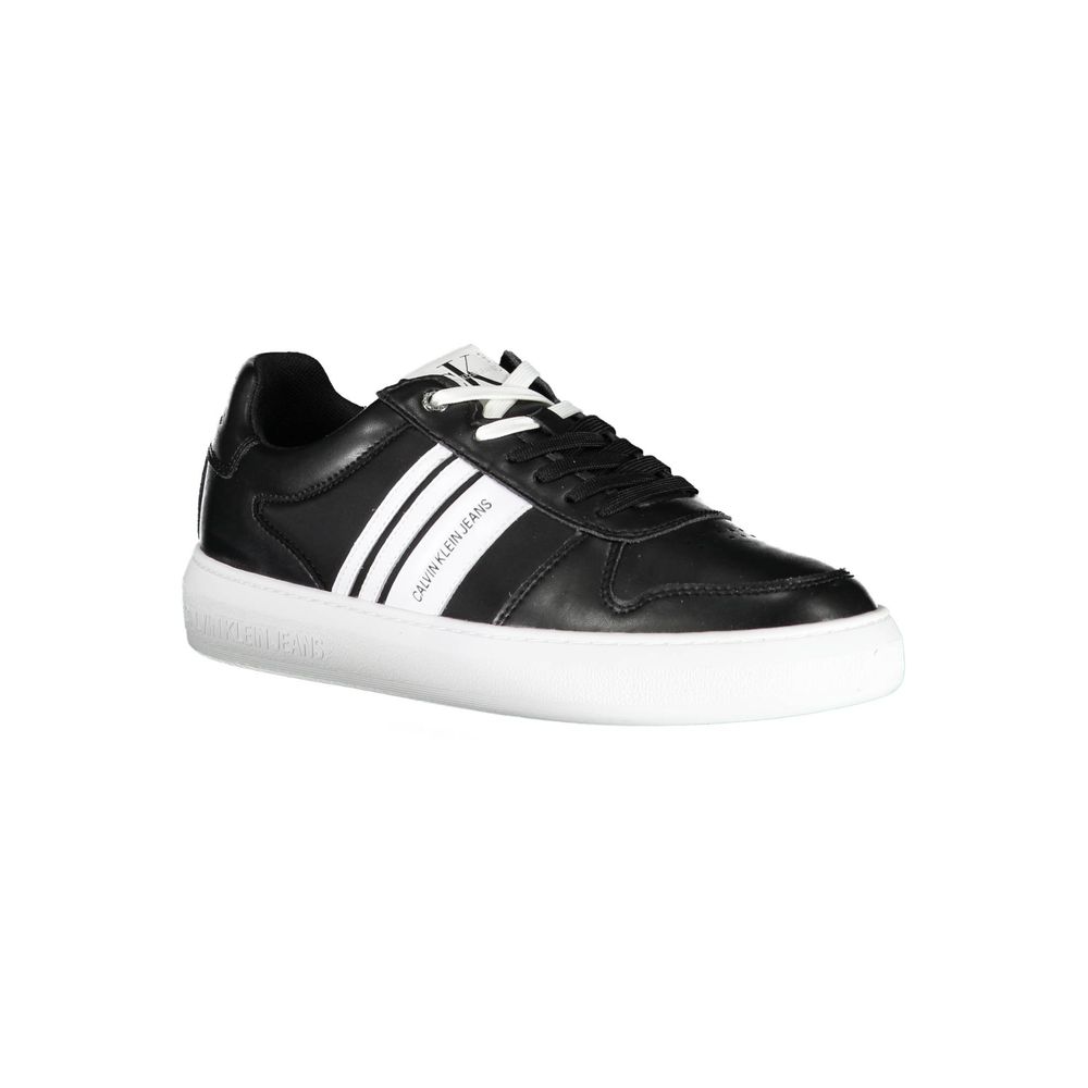 Calvin Klein Schwarzer Polyester Herren Sneaker
