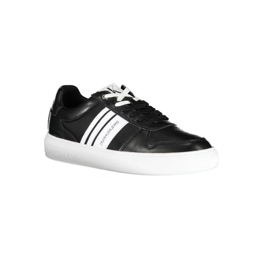 Calvin Klein Schwarzer Polyester Herren Sneaker