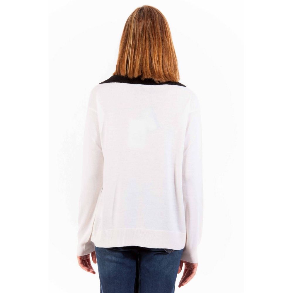 Love Moschino Women's White Wool Sweater