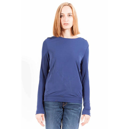 Gant Blaues Viskose T-Shirt für Frauen