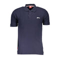 Slazenger Blaues Baumwoll-Poloshirt