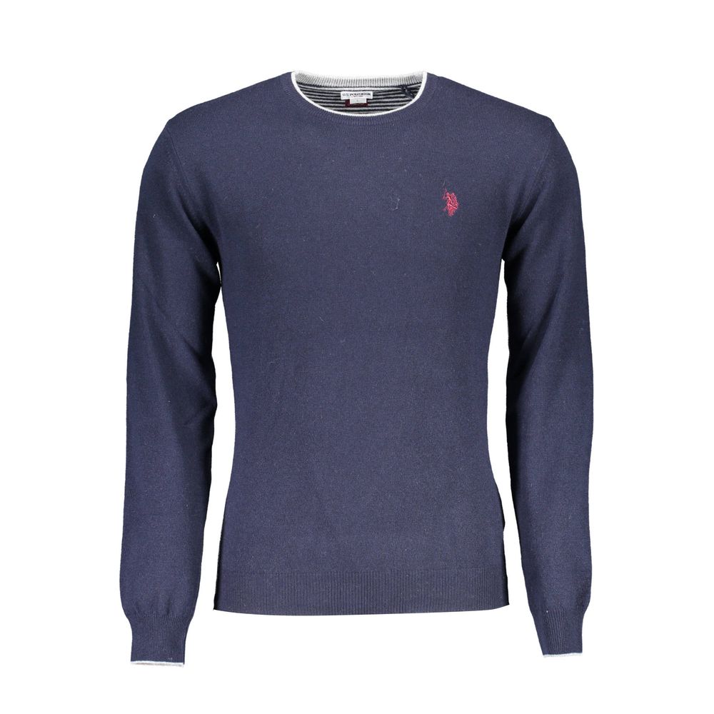 U.S. POLO ASSN. Men's Blue Wool Sweater