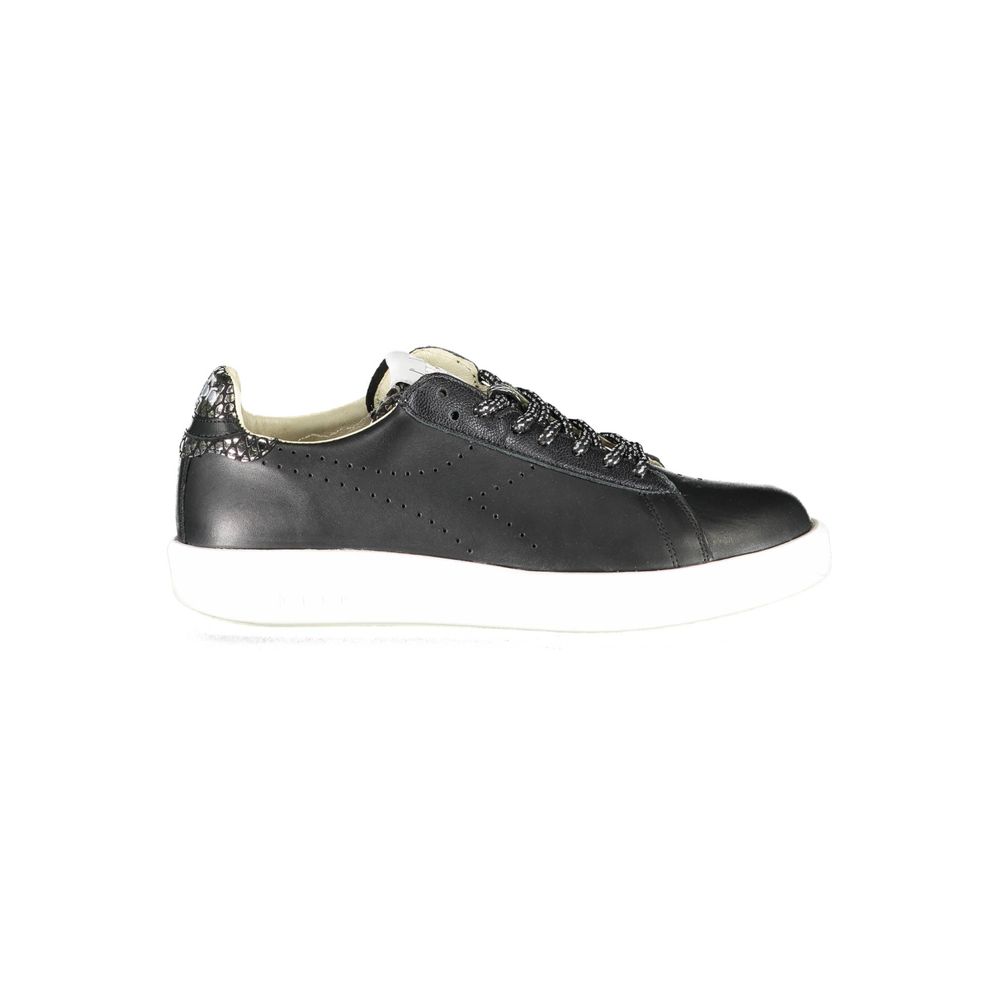 Diadora Black Leather Women's Sneakers