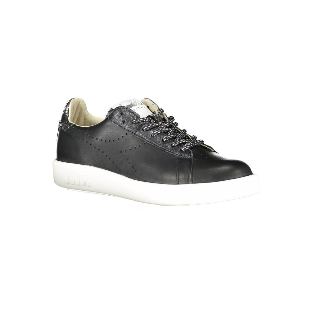 Diadora Black Leather Women's Sneakers