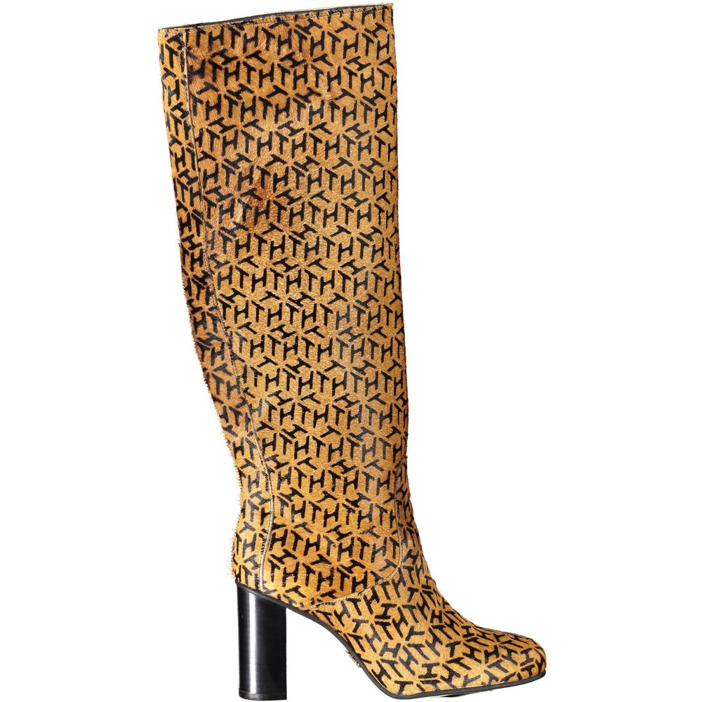 Tommy Hilfiger Damenstiefel aus beigem Leder