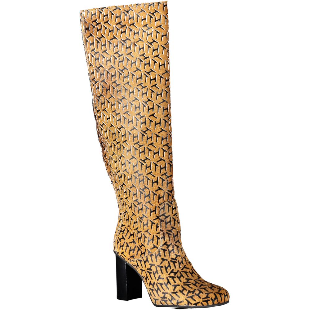 Tommy Hilfiger Damenstiefel aus beigem Leder
