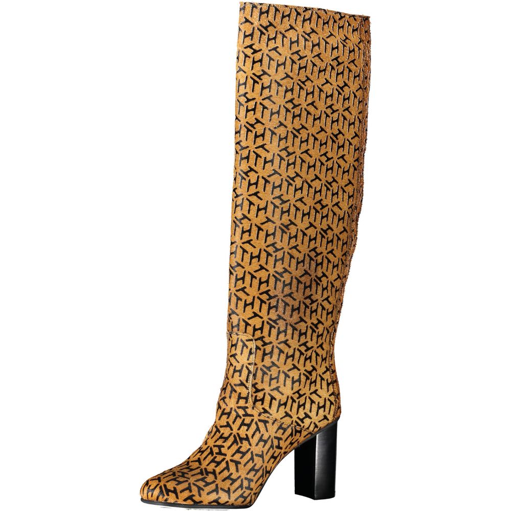 Tommy Hilfiger Damenstiefel aus beigem Leder