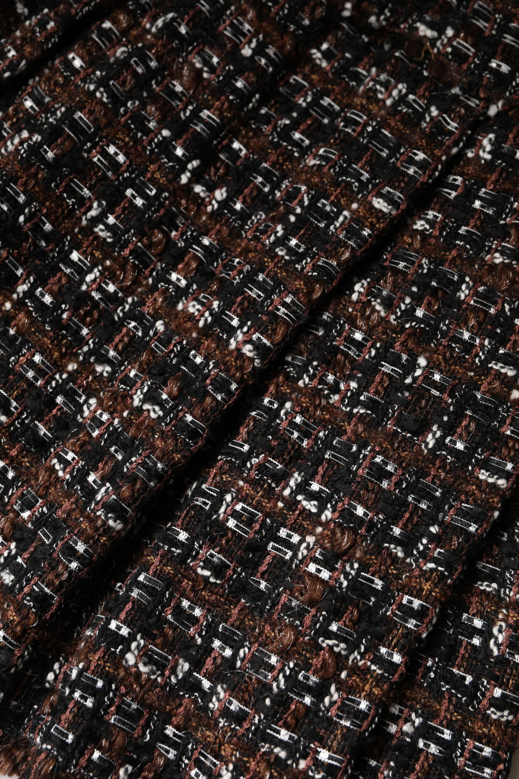 Dolce & Gabbana Multicolor High-Waist Tartan and Tweed Miniskirt