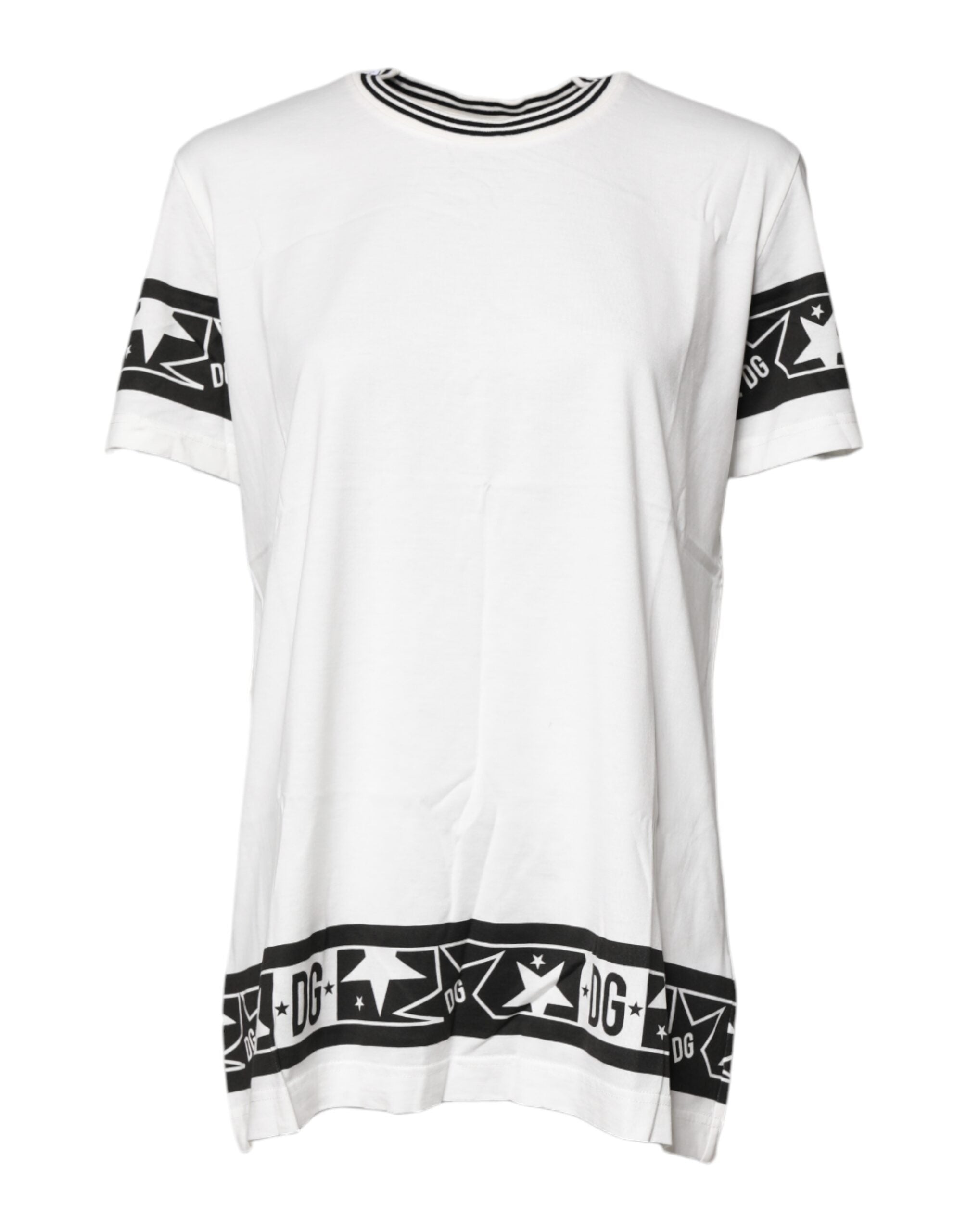 Dolce & Gabbana White #DGMillennials Cotton Crew-Neck T-Shirt