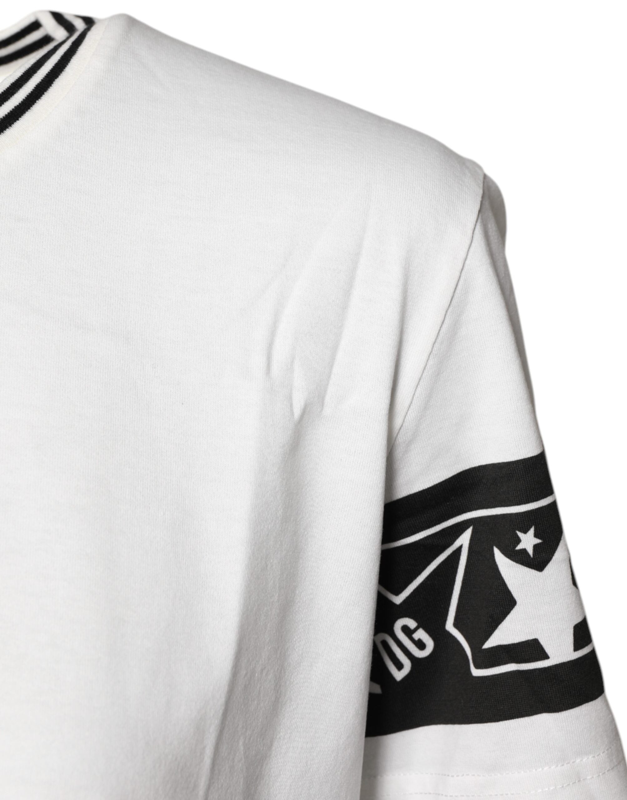 Dolce & Gabbana White #DGMillennials Cotton Crew-Neck T-Shirt