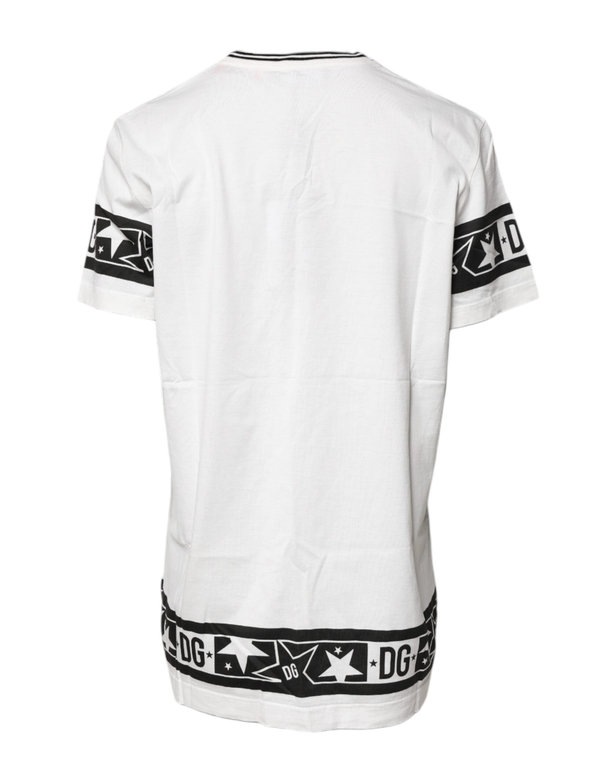 Dolce & Gabbana White #DGMillennials Cotton Crew-Neck T-Shirt