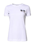 Dolce & Gabbana Weißes #DGFamily Baumwoll-T-Shirt mit Rundhalsausschnitt