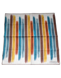Dolce & Gabbana Multicolor Stripe Cotton Square Foulard Scarf