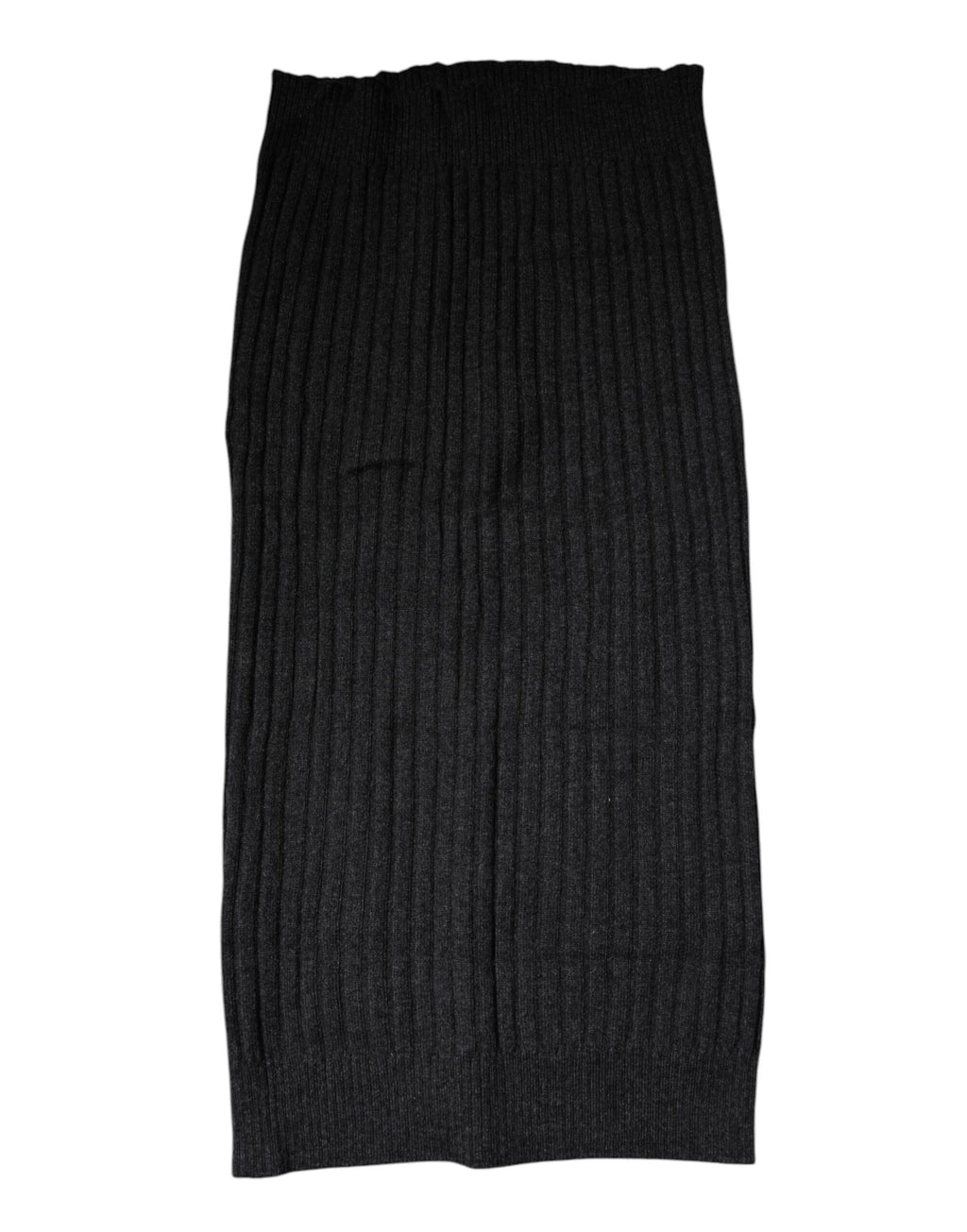 Dolce & Gabbana Black Cashmere Knit Neck Warmer Foulard Scarf