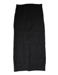 Dolce & Gabbana Black Cashmere Knit Neck Warmer Foulard Scarf