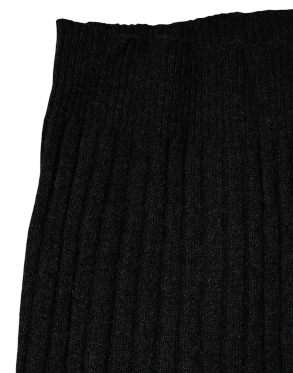 Dolce & Gabbana Black Cashmere Knit Neck Warmer Foulard Scarf