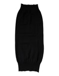 Dolce & Gabbana Black Cashmere Knit Neck Warmer Foulard Scarf
