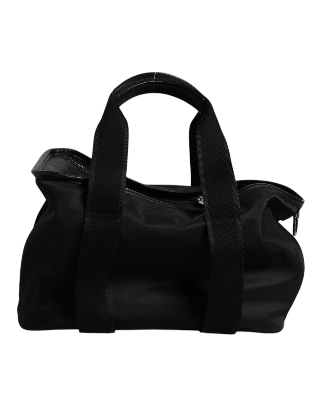 Dolce & Gabbana Schwarzer Schultergurt Pet Carry Logo Plaque Tasche