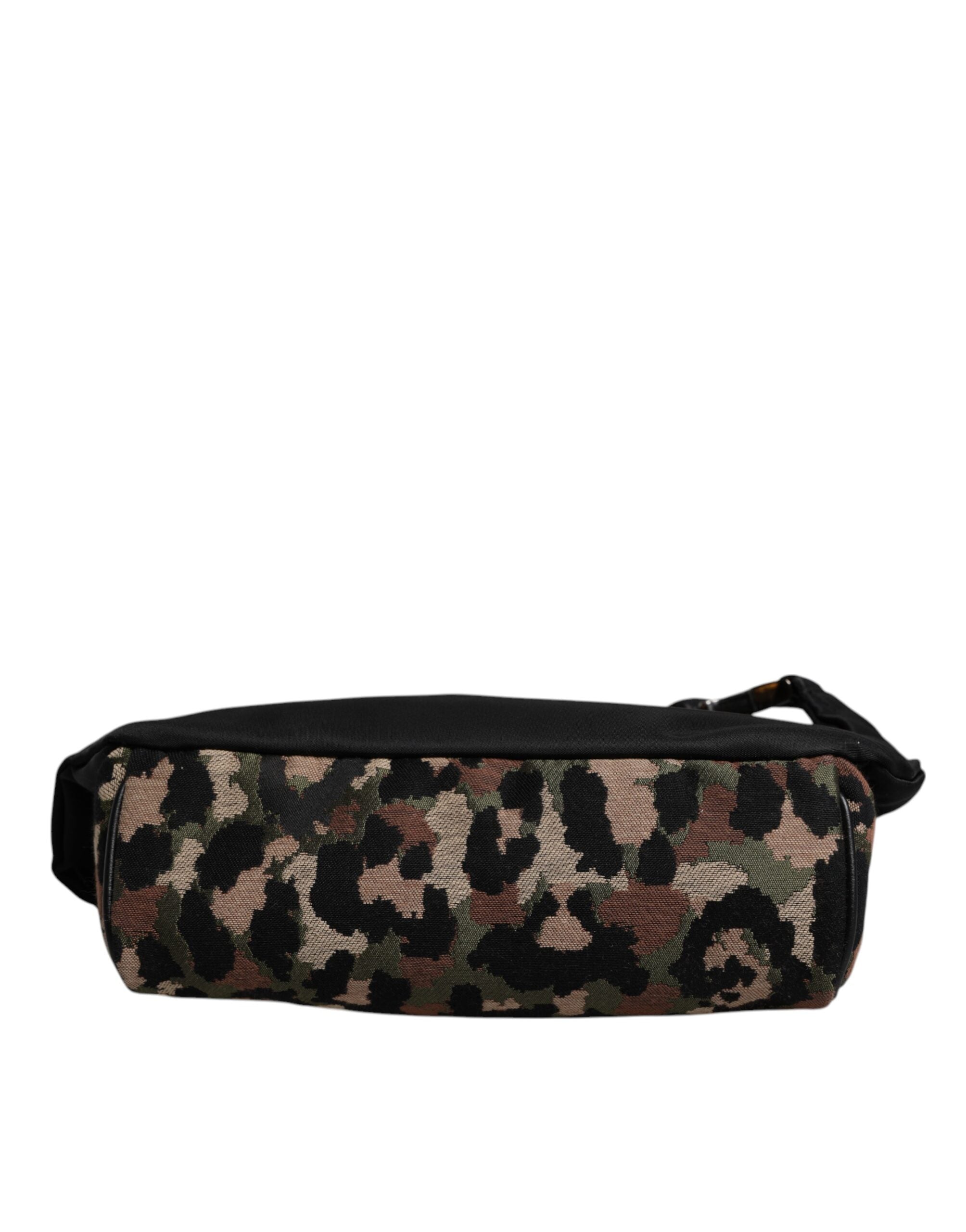 Dolce & Gabbana Multicolor Leopard DG Logo Gürtel Taille Gürteltasche