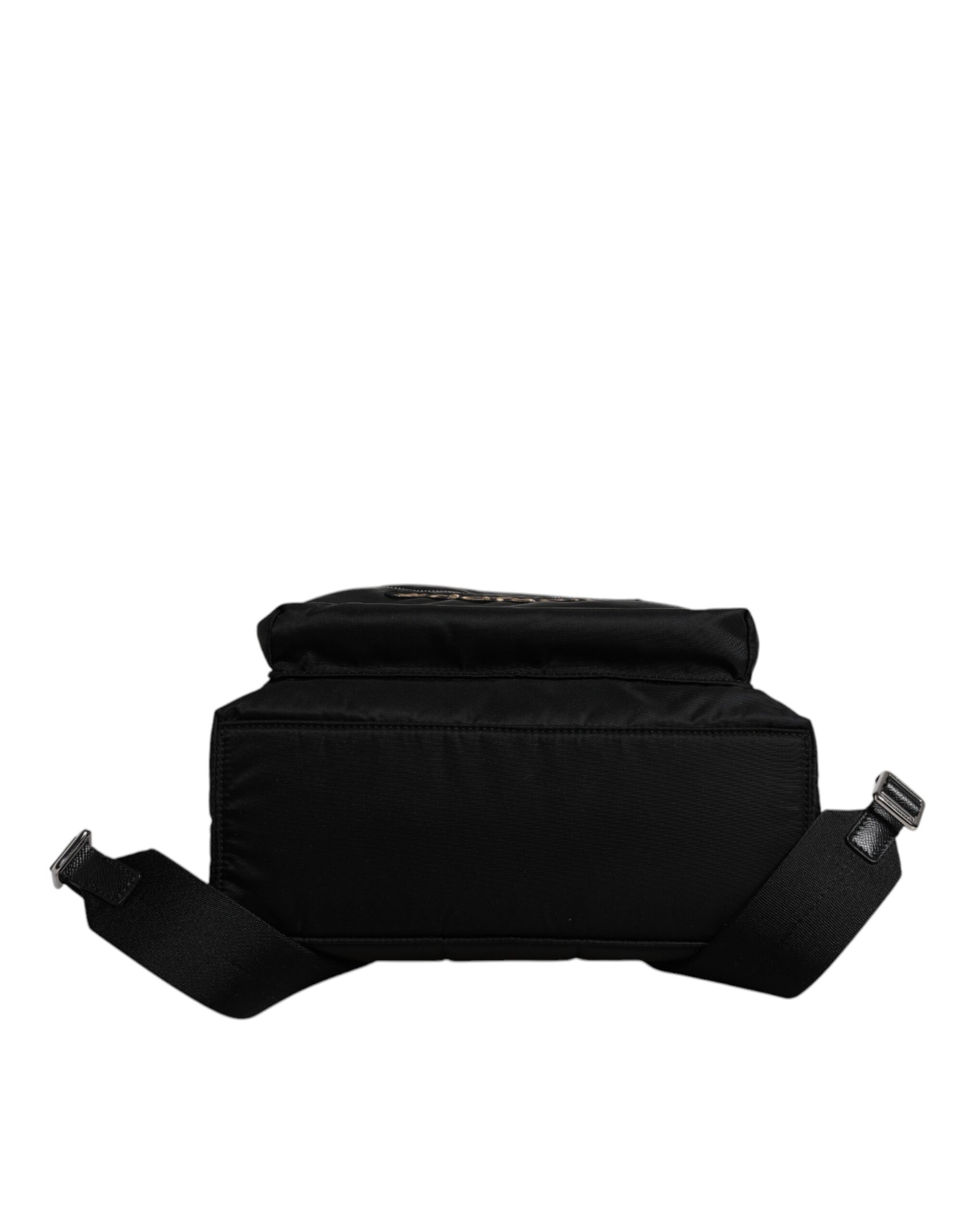 Dolce & Gabbana Black Nylon #DGFAMILY Embellished VULCANO Backpack Bag