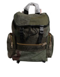 Dolce & Gabbana Militärgrünes Patchwork-Reiserucksacktasche